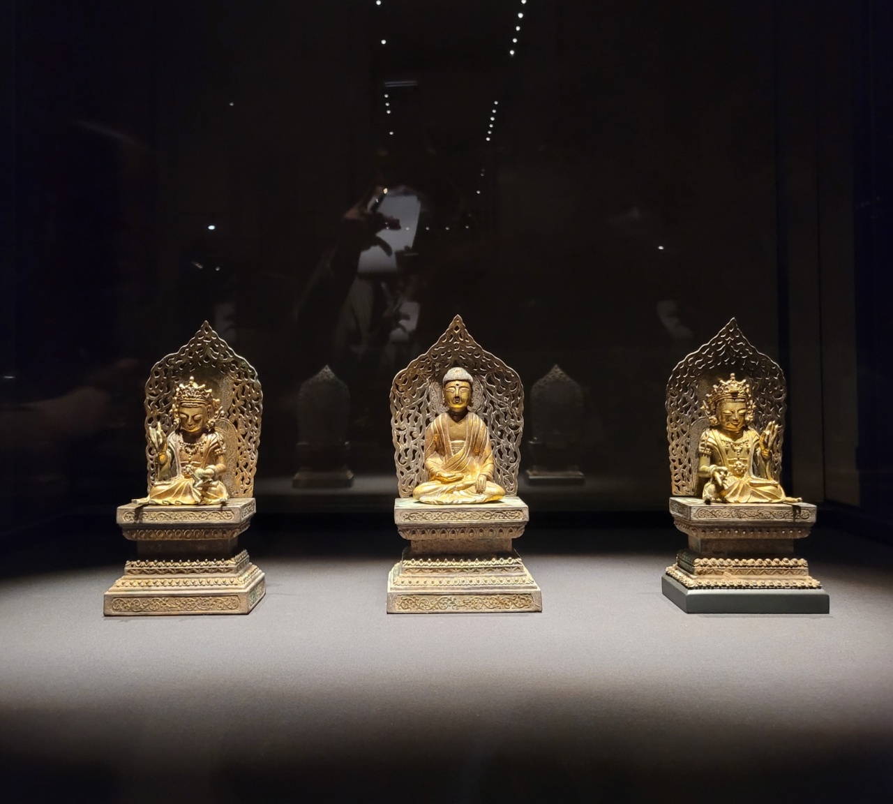 The Amitabha Buddha Triad from the Goryeo Kingdom in the 16th century (Park Yuna/The Korea Herald)