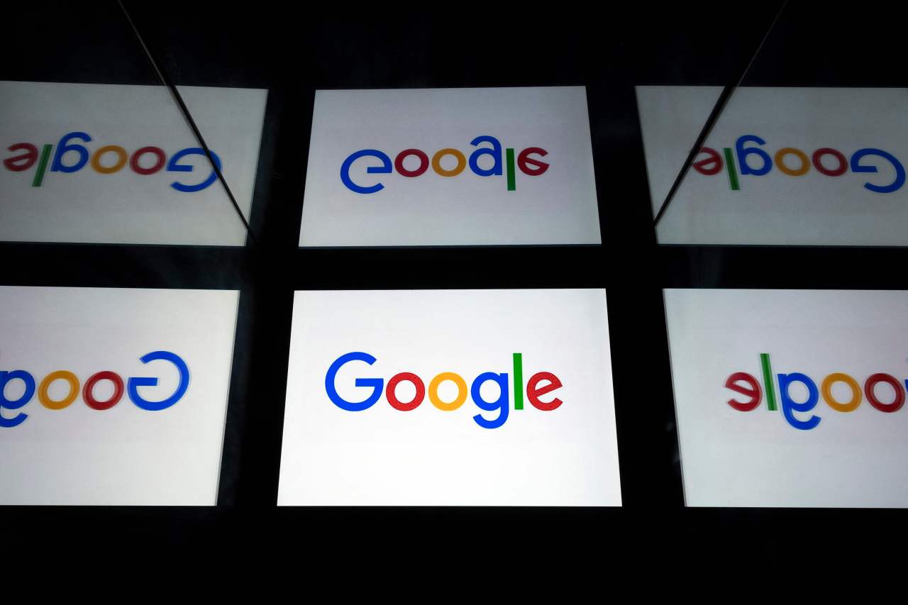 Google logo displayed on a tablet (AFP-Yonhap)