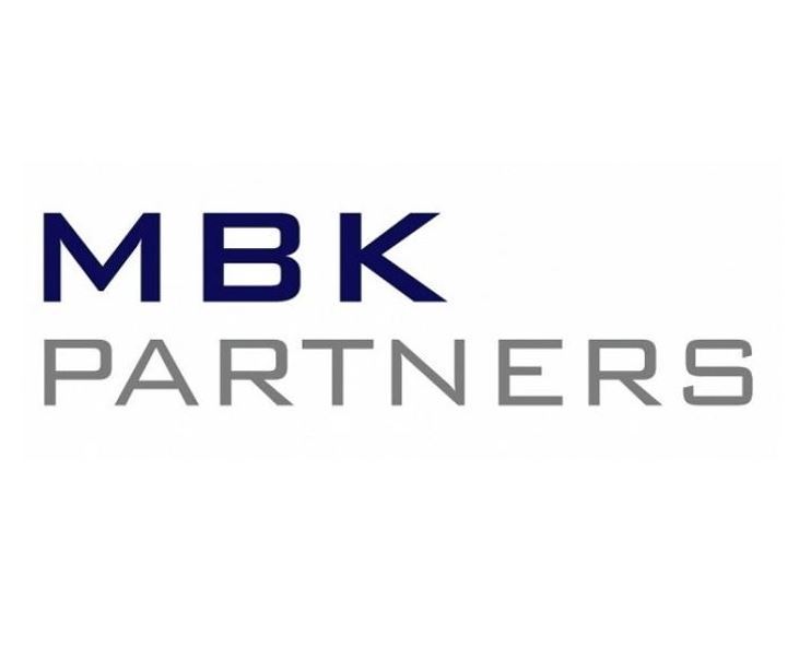 A logo of MBK Partners