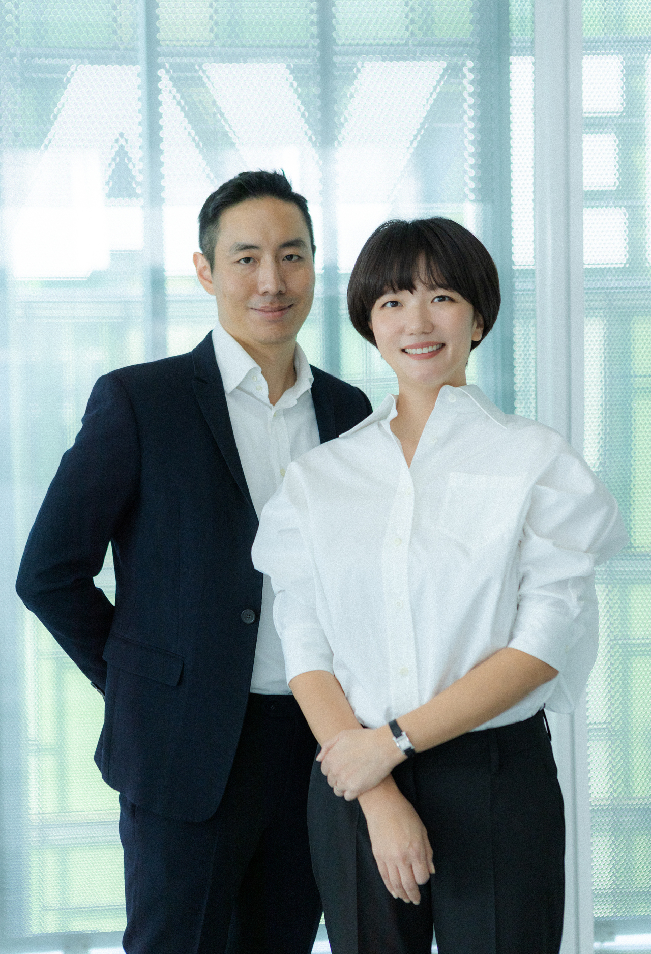 CFO Kim Nam-sun (left) and CEO Choi Soo-yeon (Naver)