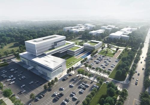 A bird's-eye view of a national artificial intelligence development complex to be built in Gwangju, 330 kilometers south of Seoul, is seen in this photo provided by the city government. (Seoul city government)