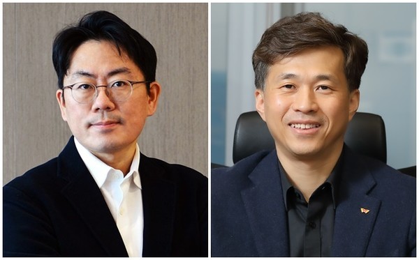 SK hynix promoted two executives to presidents -- Noh Jong-won (left), chief marketing officer, and Kwak Noh-jung, chief safety product and production officer.