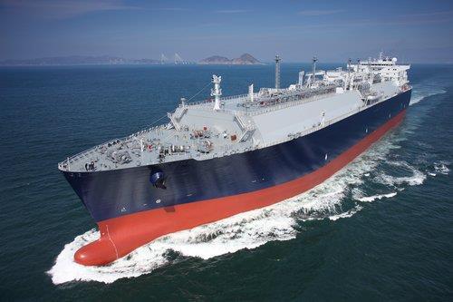 This file photo, provided by Samsung Heavy Industries Co. shows a liquefied natural gas carrier built by the shipbuilder. (Samsung Heavy Industries Co.)