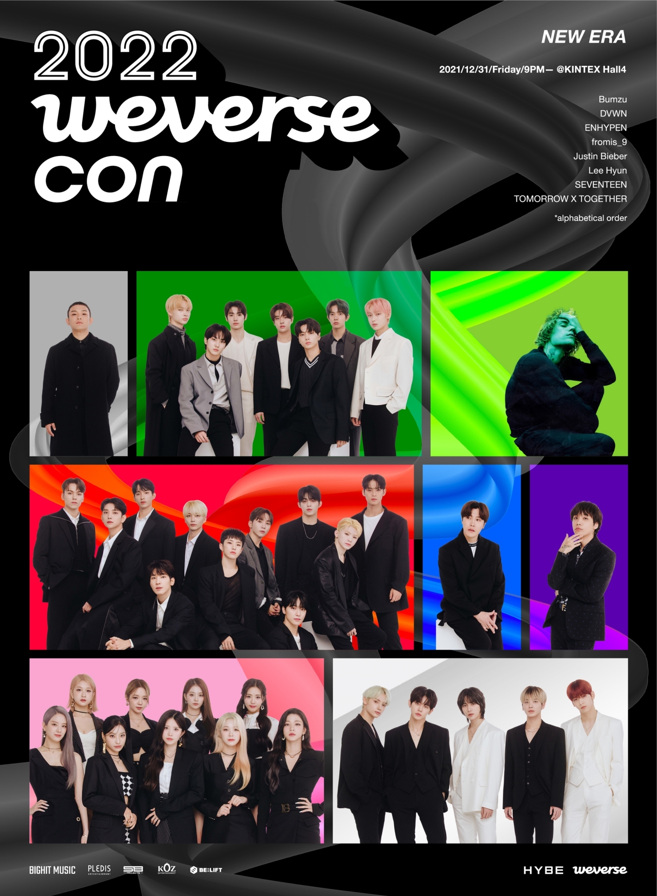 An artwork for “2022 Weverse Con” (Hybe)