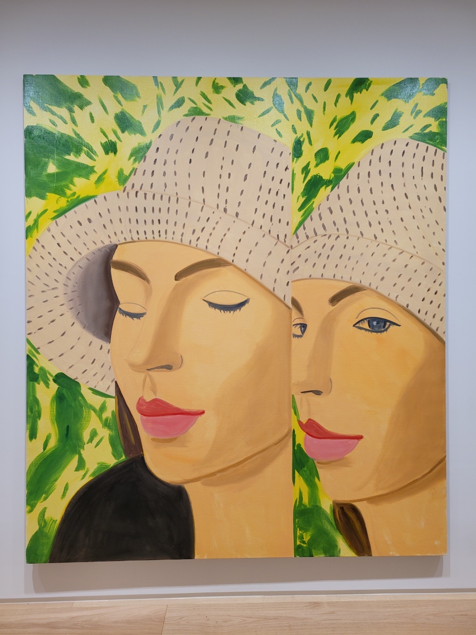 “Straw Hat 3” by Alex Katz is on display at Thaddaeus Ropac gallery as part of the “Flowers” exhibition. (Park Yuna/The Korea Herald)