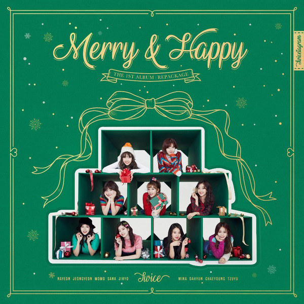 An album cover of ”Merry & Happy.“ (JYP Entertainment) 