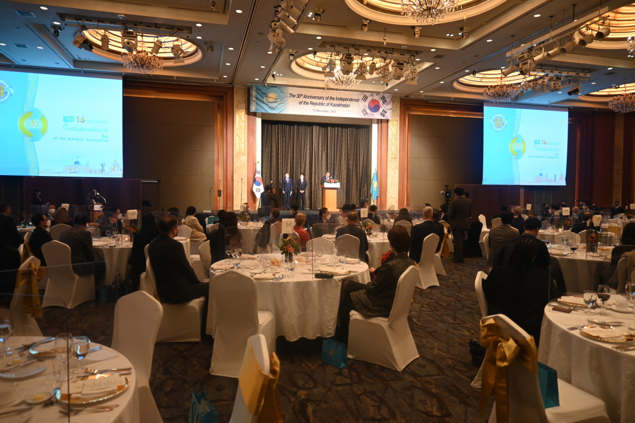 Kazakhstan marked the 30th anniversary of its independence at the Lotte Hotel in Seoul on Monday