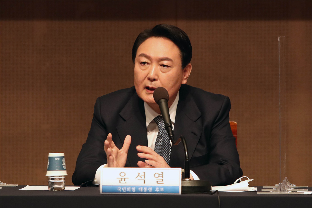 Yoon Suk-yeol, presidential nominee of the main opposition People Power Party (Joint Press Corps)
