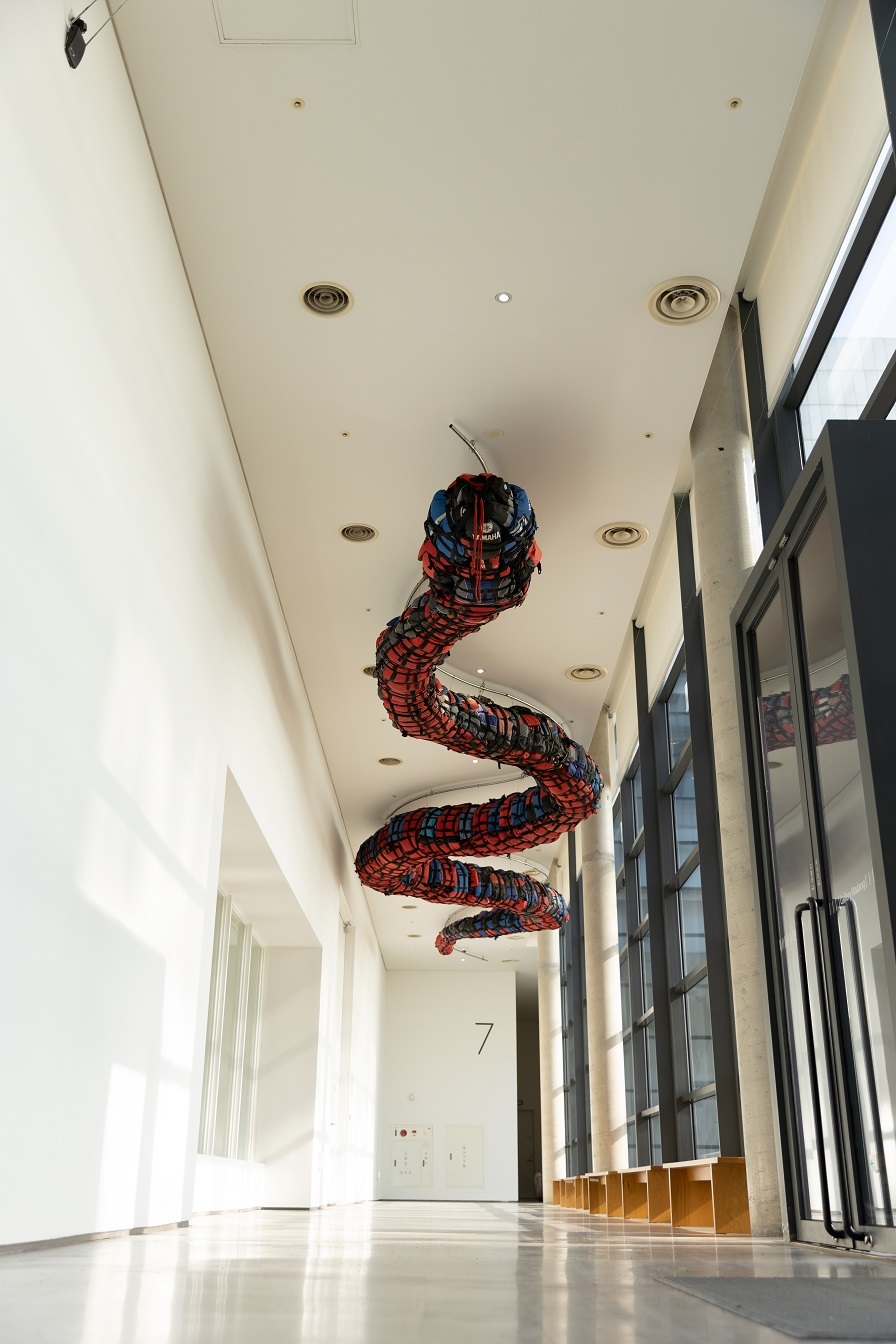 “Life Vest Snake” by Ai Weiwei (MMCA)