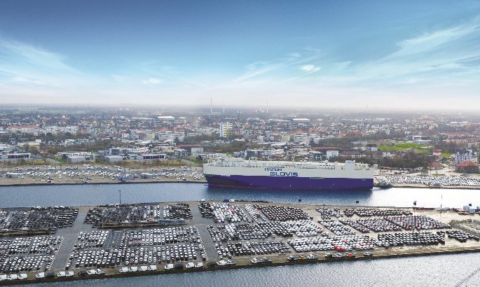 Seen above is Hyundai Glovis’ Glovis Crown car carrier vessel stationed in Bremerhaven, Germany. (Hyundai Glovis)