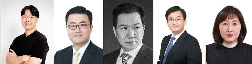 (From left) Choo Kyo-woong, Kim Heung-soo, Lee Sang-yup, Lim Tae-won, and Jin Eun-sook are the newly appointed Executive Vice Presidents of Hyundai Motor Group. (Hyundai Motor Group)