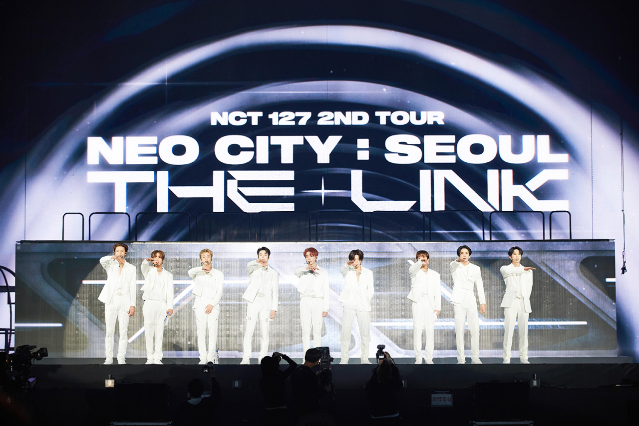 NCT 127 holds concert “Neo City : Seoul - The Link” in Gocheok Sky Dome in Seoul on Saturday. (S.M. Entertainment)