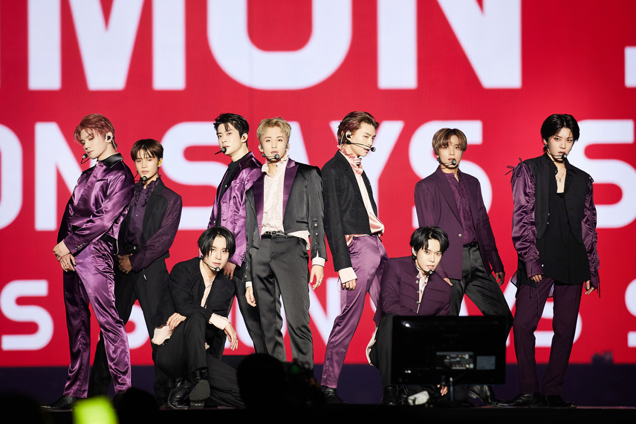 NCT 127 holds concert “Neo City : Seoul - The Link” in Gocheok Sky Dome in Seoul on Saturday. (S.M. Entertainment)