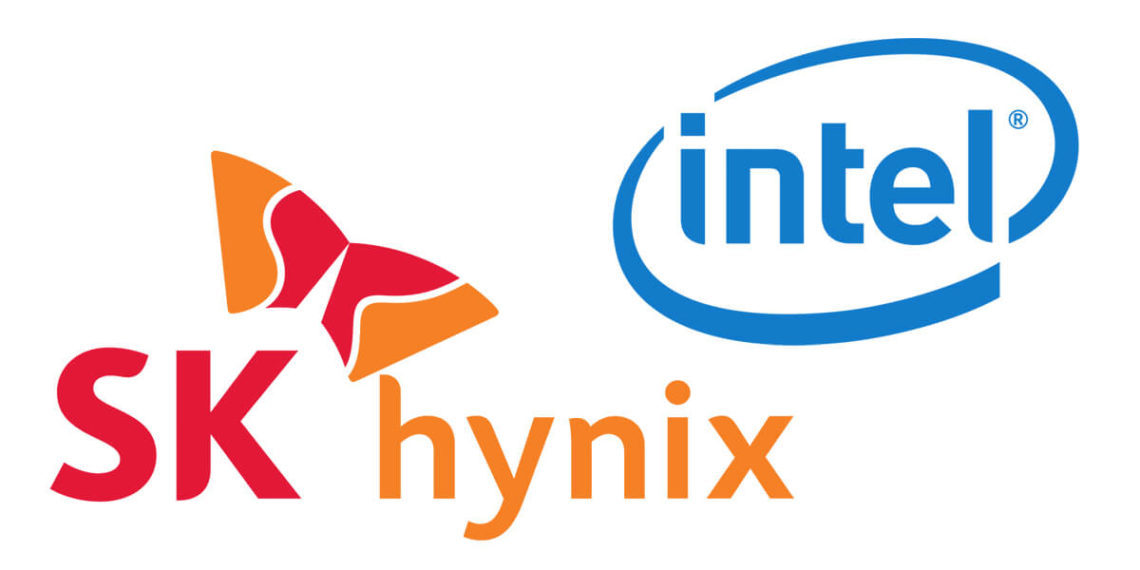 SK hynix and Intel logos (Each company)
