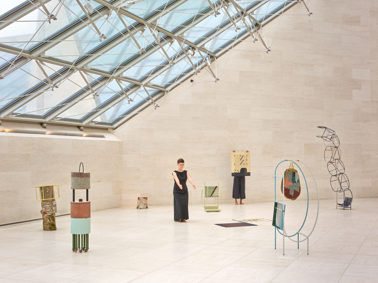 An installation view of “Suki Seokyeong Kang Prix Baloise” in 2019 at the Contemporary Art Museum of Luxembourg (Studio Suki Seokyeong Kang)