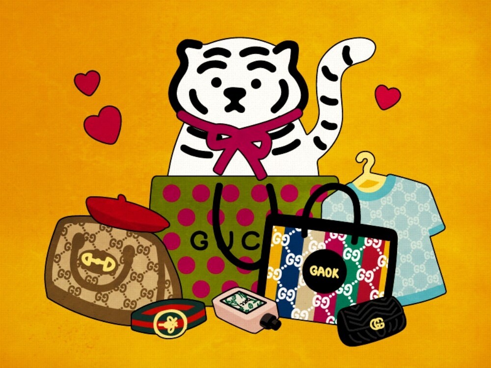 Gucci’s emoticons launched in collaboration with local illustration company Muzik Tiger. (Muzik Tiger)