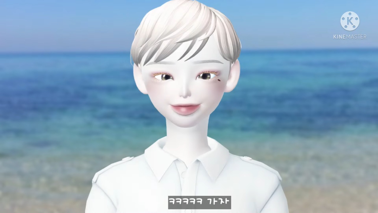 A screenshot shows an avatar in the Zepeto drama “Angel and Demon.” (unofficial translation) (Sul Da-in’s YouTube)
