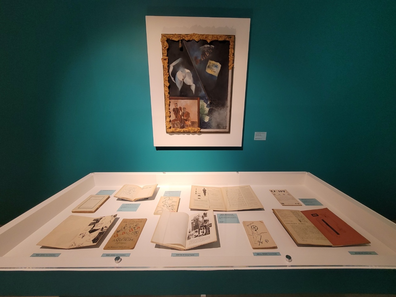 Archivals on surrealism are on display as part of the collection from the Museum Boijmans Van Beuningen at Hangaram Arts Center Museum in Seoul. (Park Yuna/The Korea Herald)