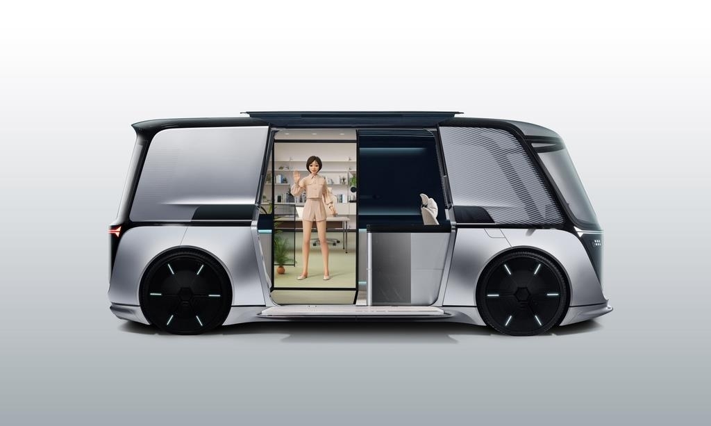 This image, provided by LG Electronics Inc. on Monday, is of the Omnipod, a self-driving autonomous home on wheels. (LG Electronics Inc.)