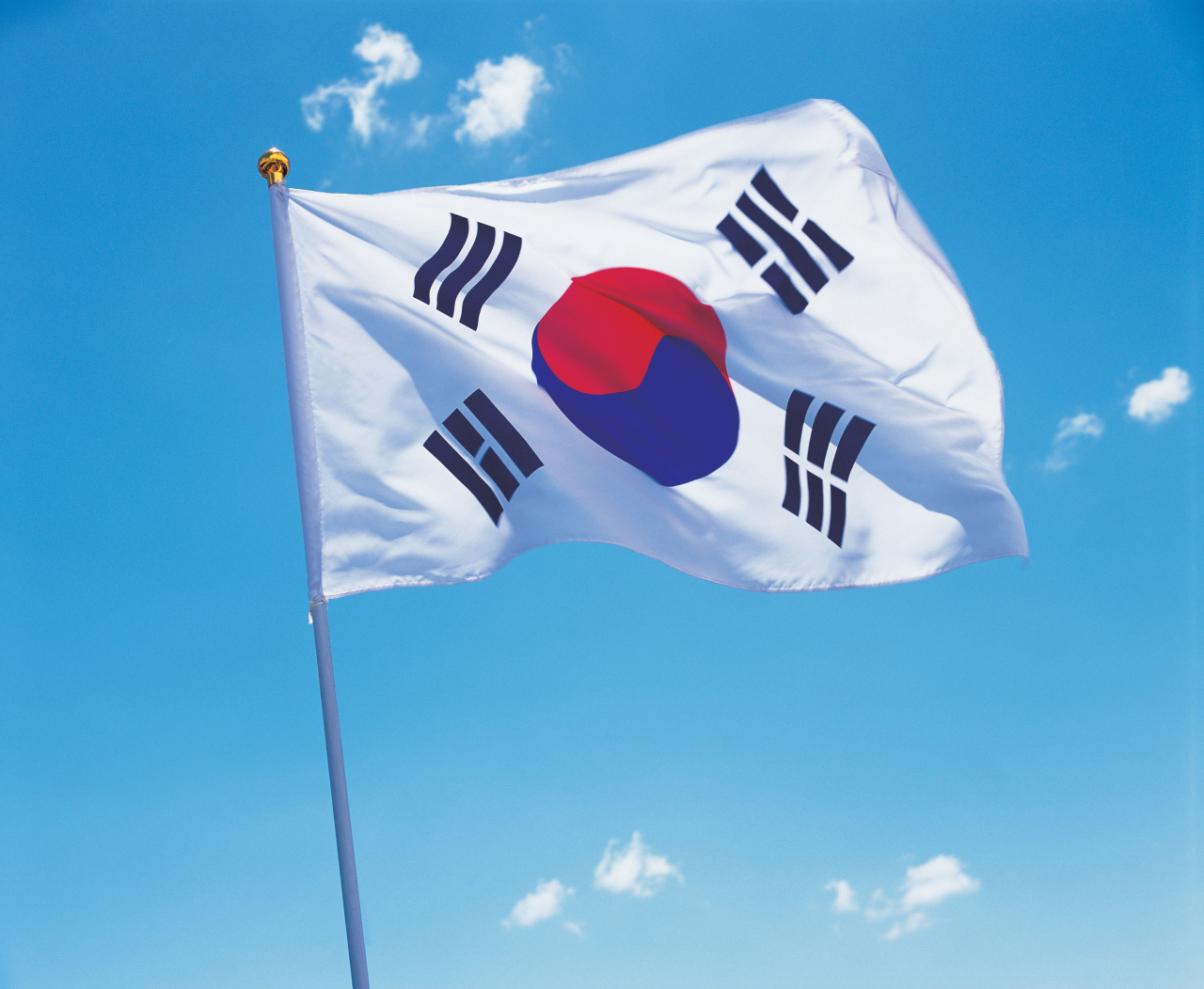The national flag of South Korea (123rf)
