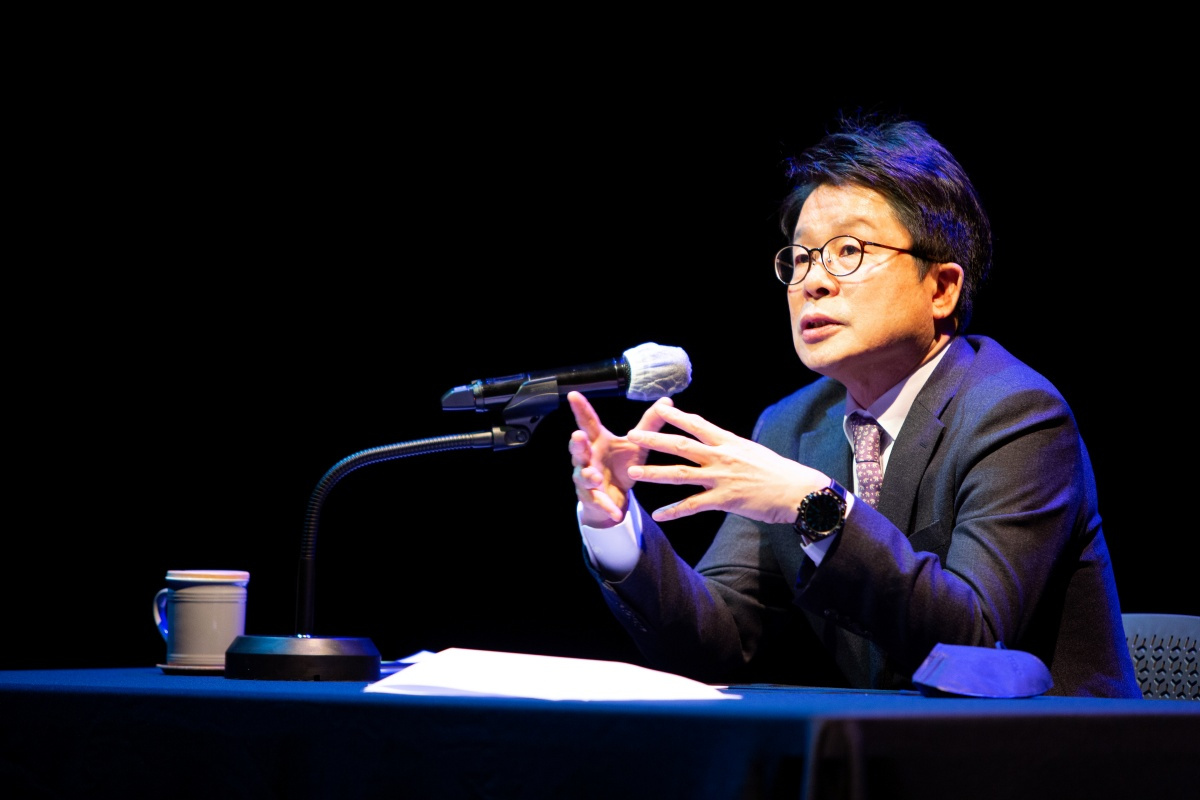 Lee Chang-ki, president of the SFAC, speaks during a press conference at the SFAC Daehangno Center in Seoul, Wednesday. (SFAC)