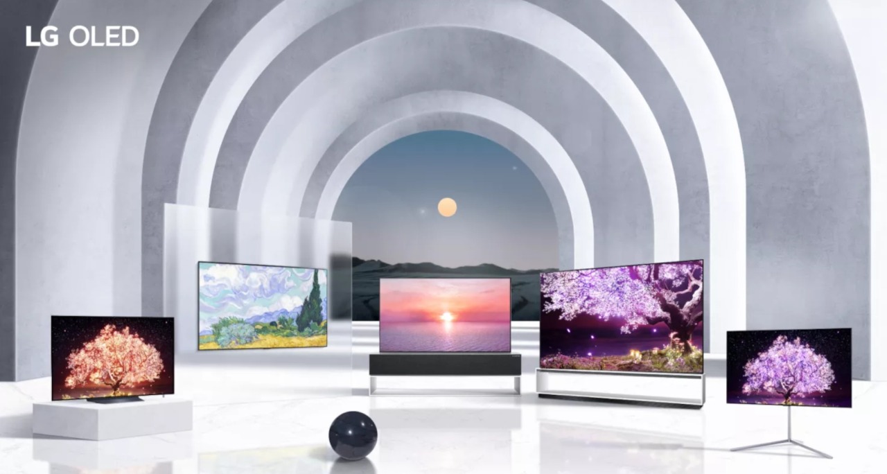 A promotional image of OLED TVs by LG (LG)