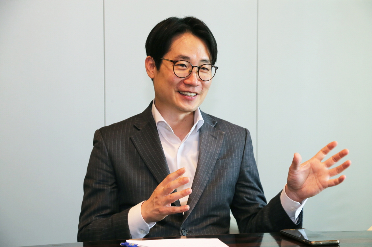 Vinssen CEO Lee Chil-han interviews with The Korea Herald at the firm’s headquarters in Yeongam, South Jeolla Province. (Vinssen)