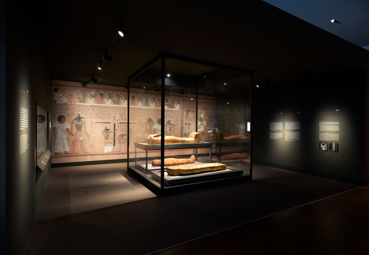 The Egypt section in the World Art Gallery at the National Museum of Korea (NMK)