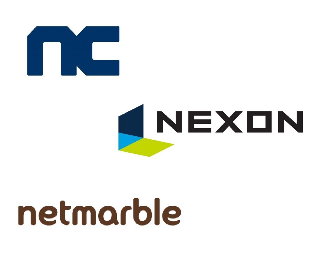 Logos of NCSoft, Netmarble and Nexon (Provided by each company)
