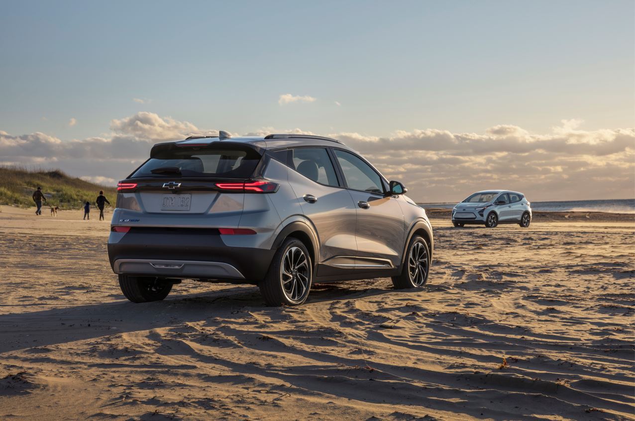 A promotional image of 2022 Chevrolet Bolt EUV (GM)