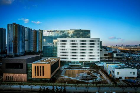 This undated photo, provided by South Korean biopharmaceutical firm Samsung Bioepis Co., shows the company's headquarters in Incheon, west of Seoul. (Samsung Bioepis Co.)