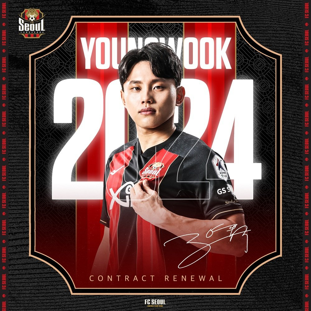 This image provided by FC Seoul shows the club's forward Cho Young-wook, who signed a two-year extension with the K League 1 team today. (FC Seoul)