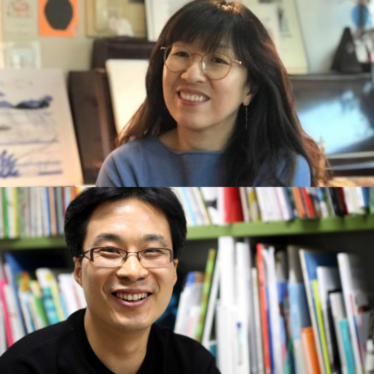 Authors Lee Su-zy (top) and Choi Deok-kyu (BIR Publishing Co., YUN Edition)