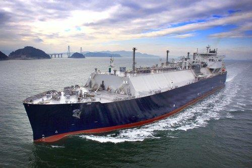 This file photo, provided by Samsung Heavy Industries Co. on Dec. 21, 2020, shows a liquefied natural gas carrier built by the shipbuilder. (Samsung Heavy Industries Co.)