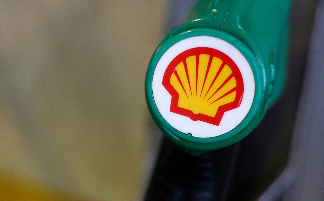 The Shell logo is seen on a pump at a Shell petrol station in London Jan. 30, 2014. (Reuters)