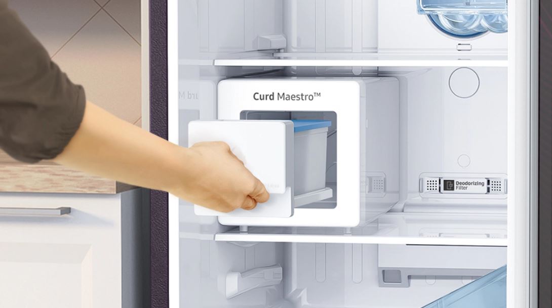 An image of Samsung Electronics' Curd Maestro refrigerator, one of the products manufactured in India's Tamil Nadu plant. (Samsung Electronics)