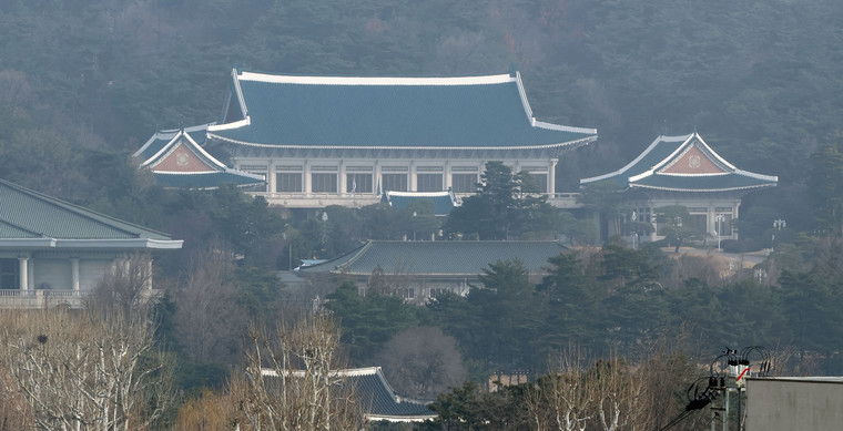 South Korea’s presidential office, Cheong Wa Dae, also known as the Blue House in Jongno, Seoul.(Yonhap)