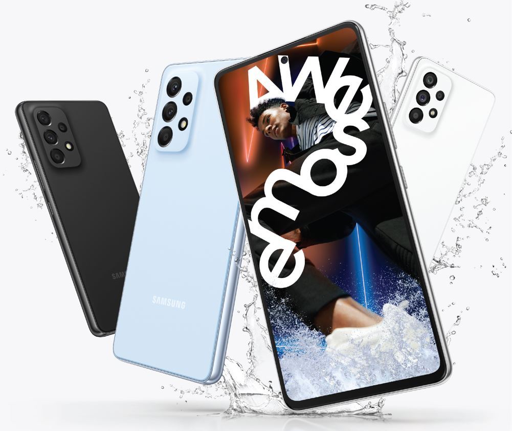 A promotional image of the Galaxy A series for 2022 (Samsung Electronics)