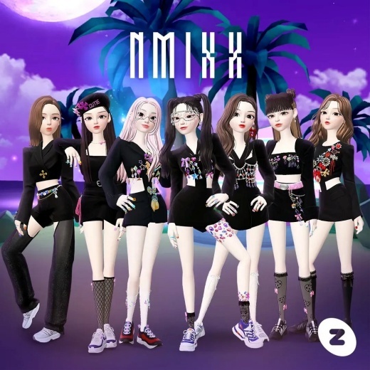 Rookie girl group NMIXX’s metaverse avatars on Naver’s Zepeto (Naver Z)