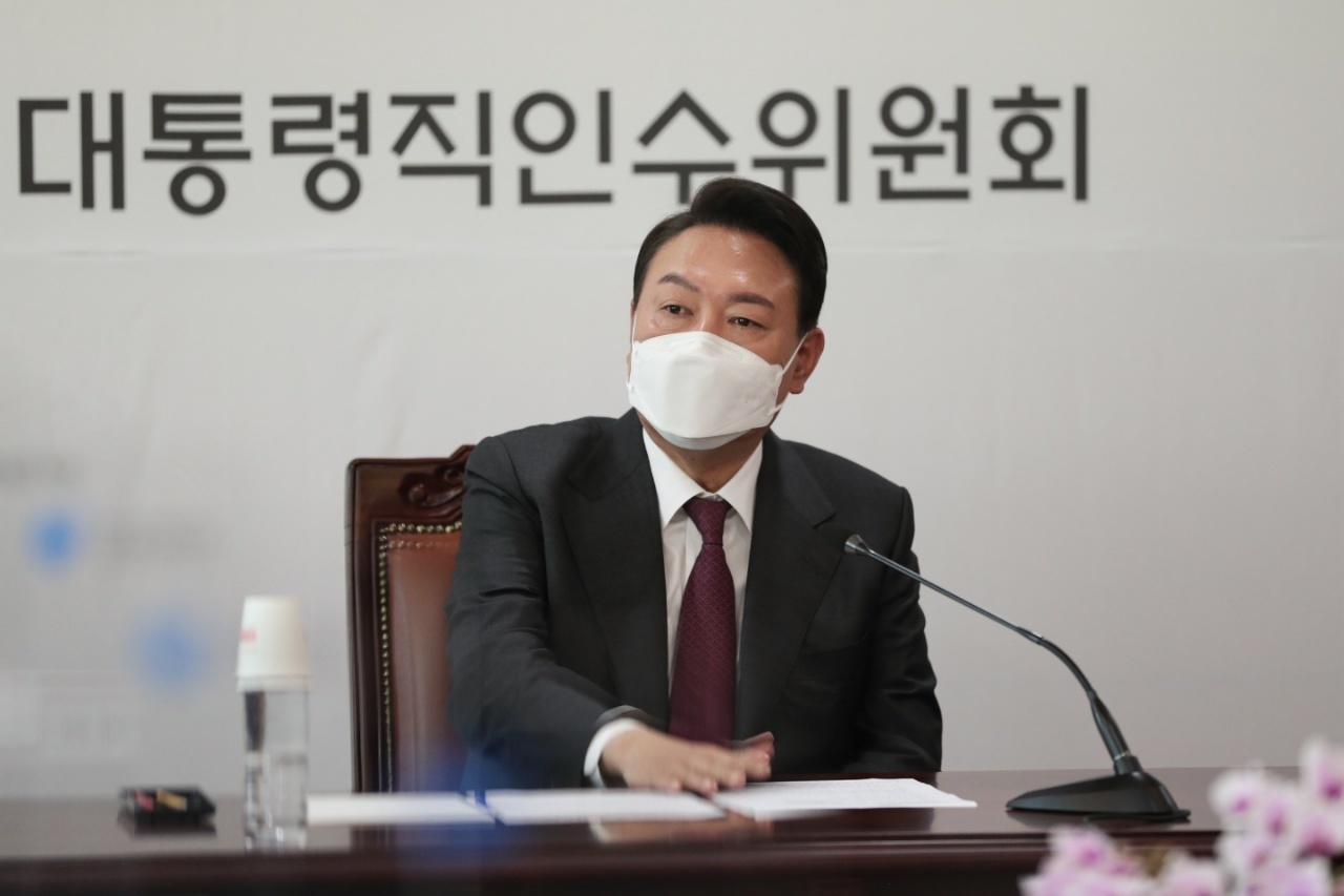 President-elect Yoon Suk-yeol. (Yoon’s transition committee)