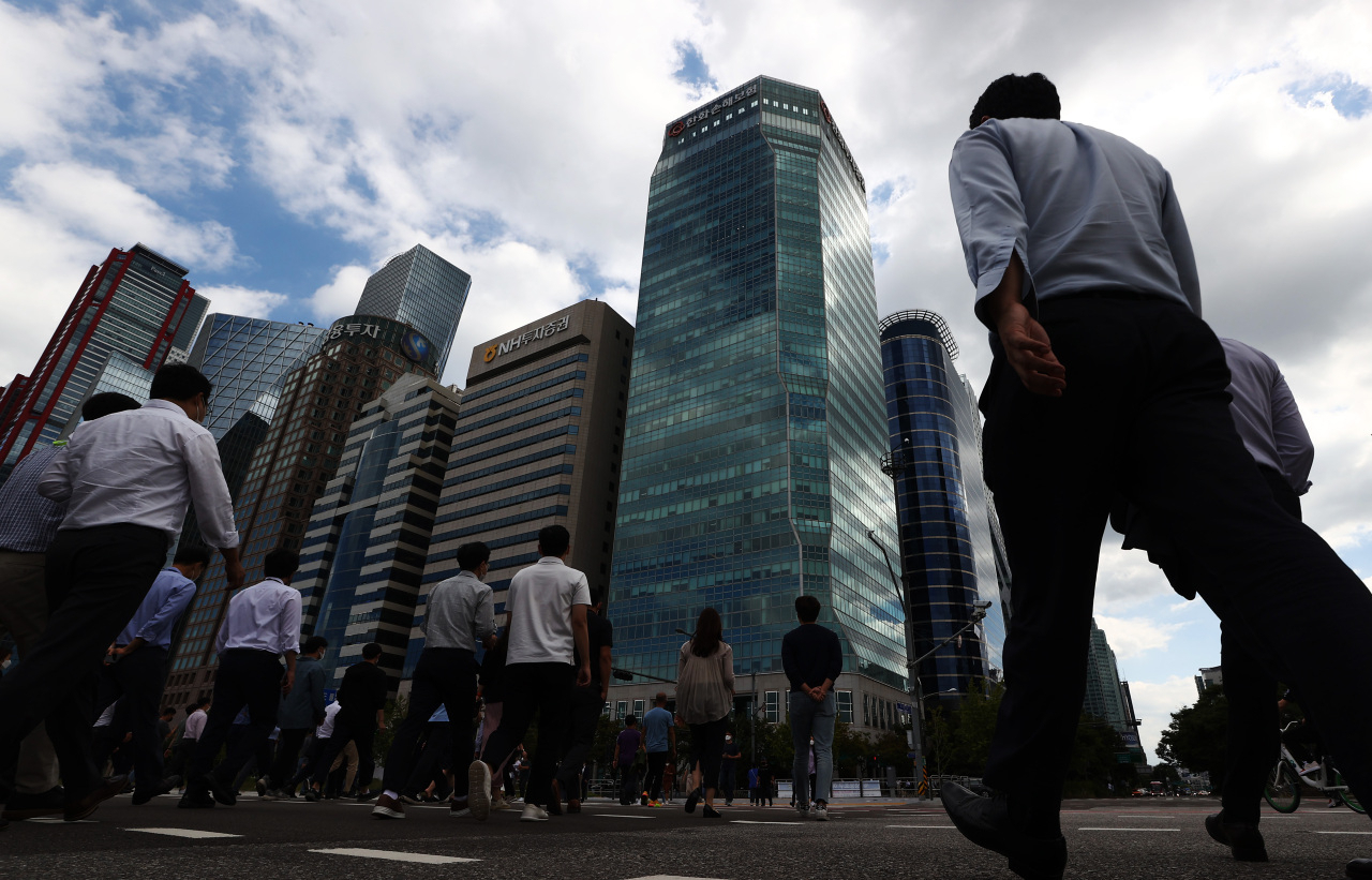 South Korea`s financial district of Yeouido, western Seoul (Yonhap)