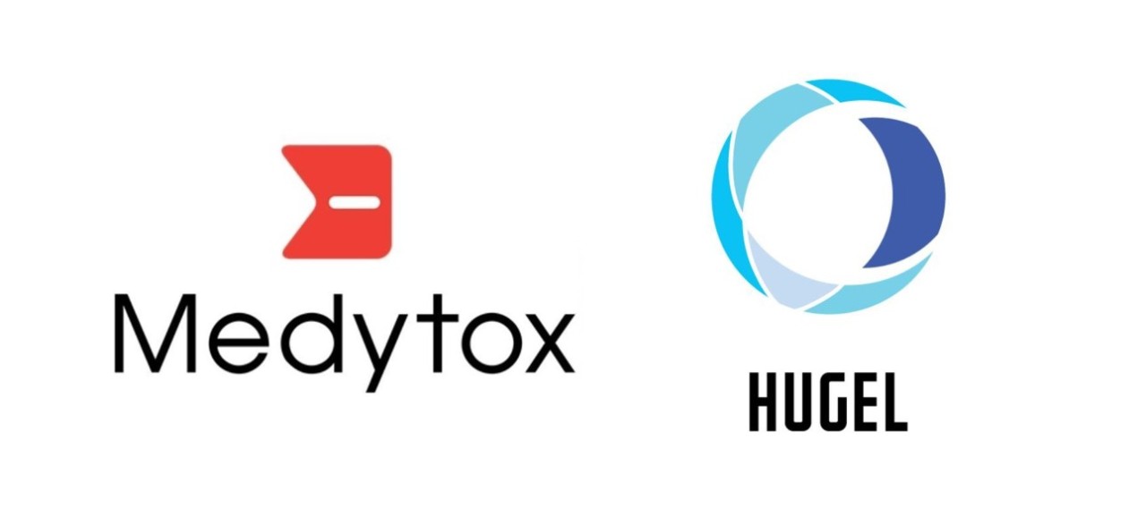 Corporate logos of Medytox and Hugel (Provided by each company)