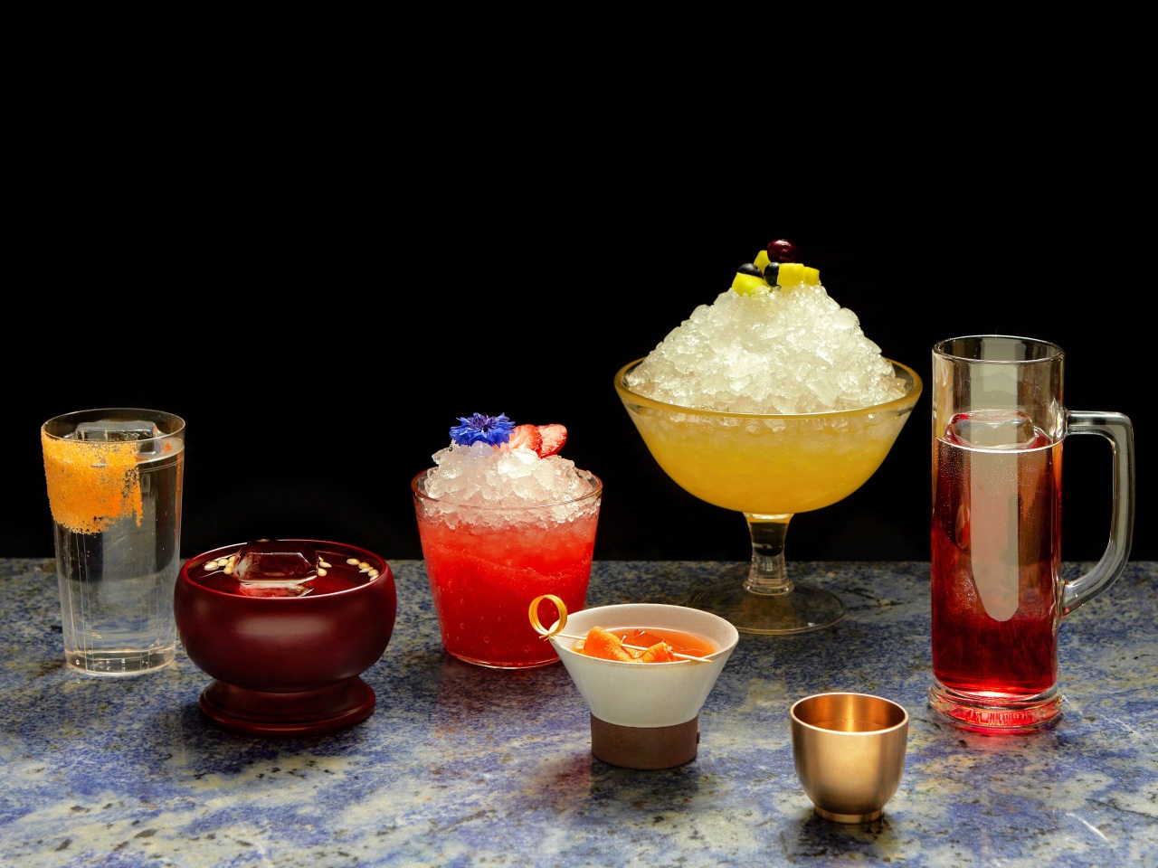 A set of Oul’s cocktails (Four Seasons Hotel Seoul)