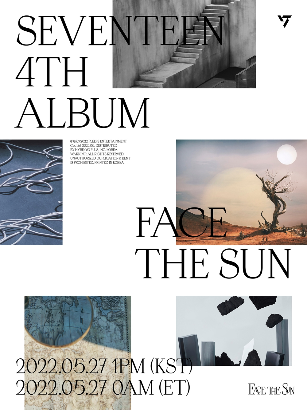 Poster image for boy band Seventee’s 4th LP, “Face the Sun.” (Pledis Entertainment)