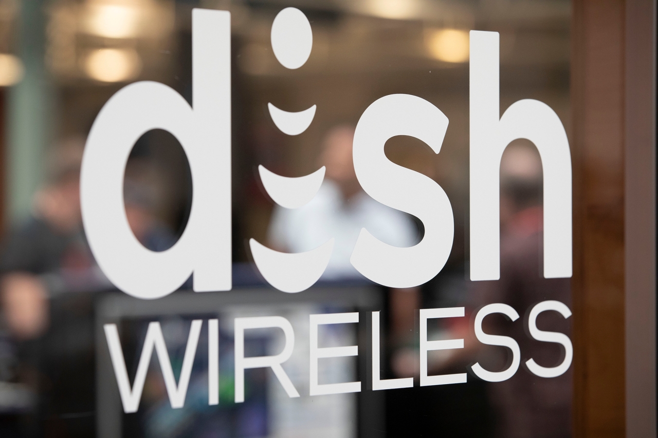 A logo of Dish Wireless (Samsung Electronics)