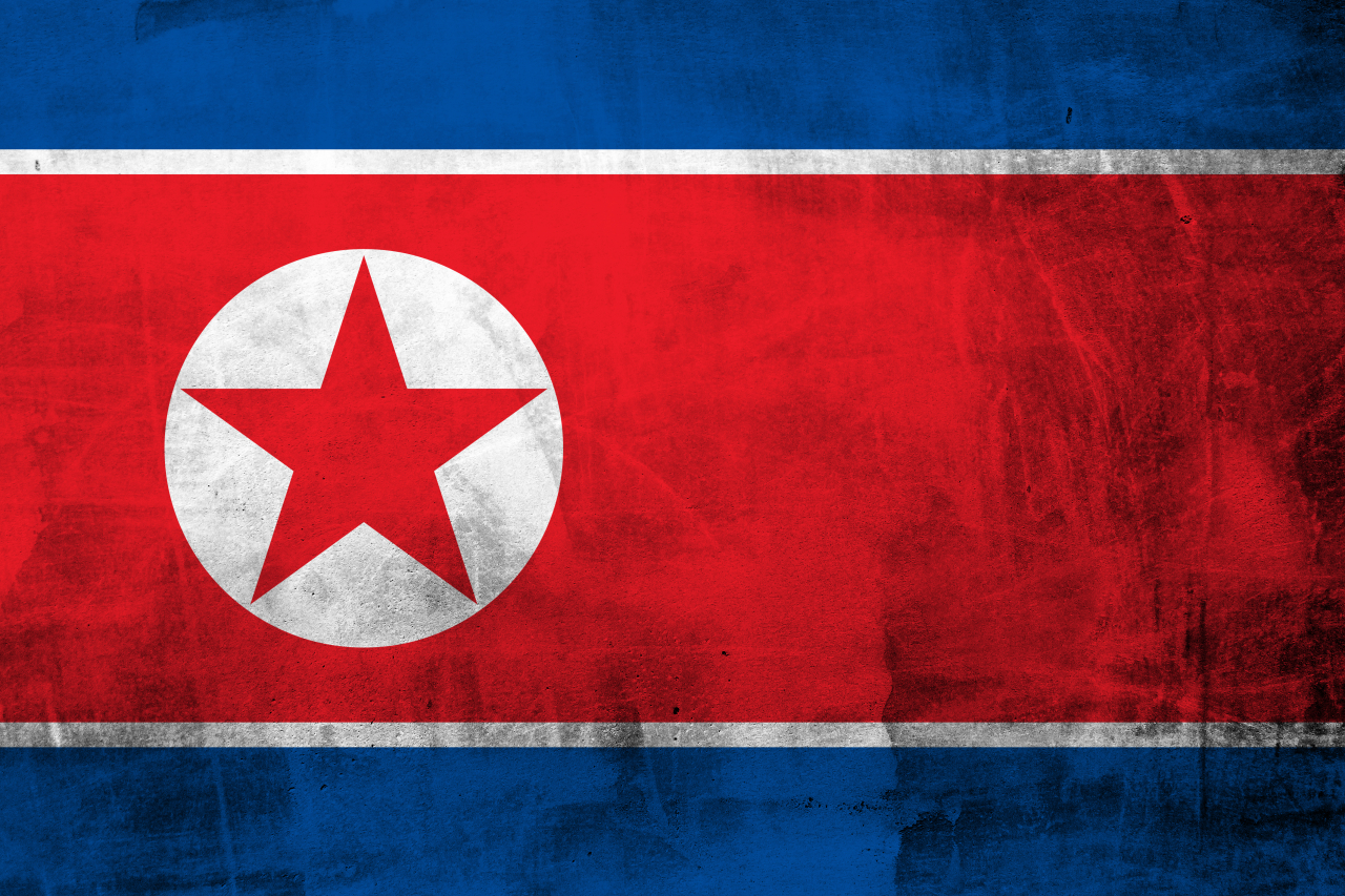 The national flag of North Korea. (123rf)