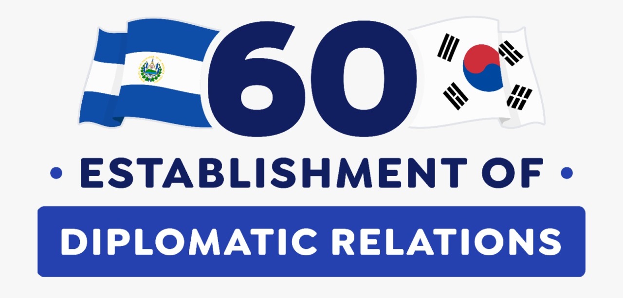 A logo commemorating the 60th anniversary of El Salvador-South Korea diplomatic relations (Embassy of El Salvador in Seoul)