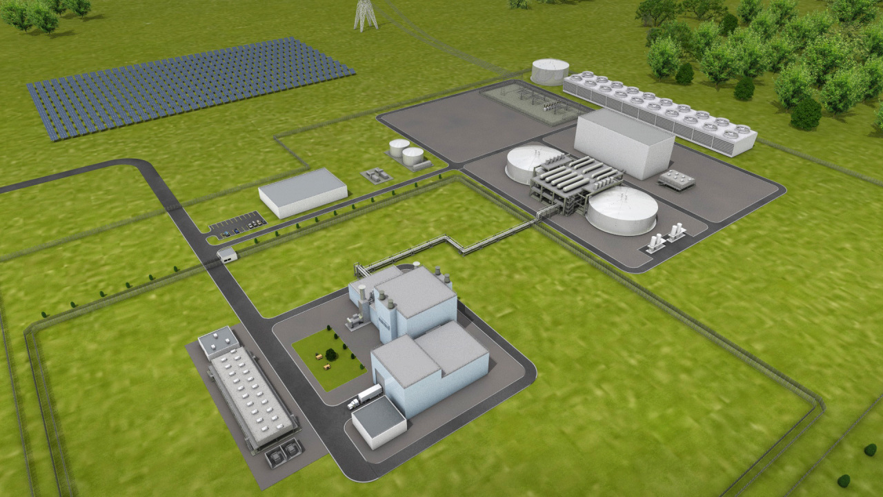 A rendered image of TerraPower's nuclear power grid (TerraPower)