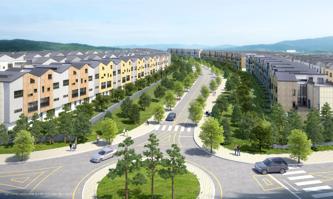 A concept image of the Hillstate Patio Foret complex set to be built in Yangju, Gyeonggi Province. (Hyundai E&C)