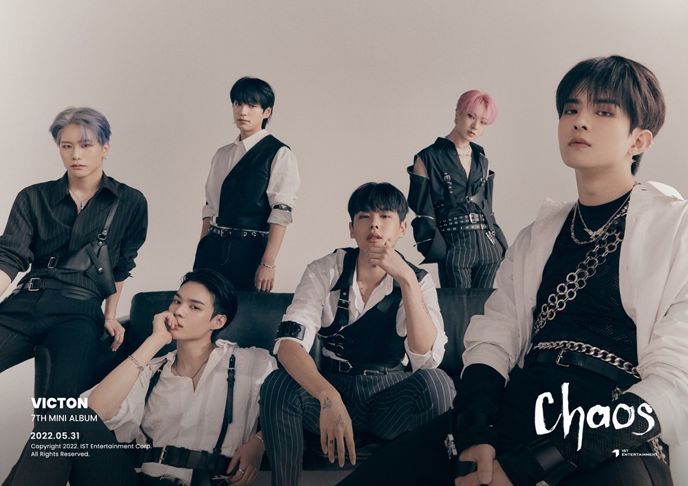 Cover image for boy band Victon’s 7th EP, “Chaos” (IST Entertainment)